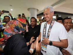Ganjar Pranowo Disambut Meriah di Balikpapan, Optimistis Indonesia Kian Maju