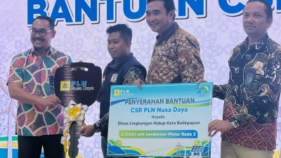 PLN Nusa Daya Sumbang Kendaraan Roda Tiga ke DLH untuk Kelola Sampah