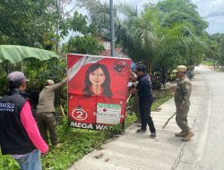 Bawaslu Balikpapan Kewalahan Tertibkan APK Parpol dan Caleg