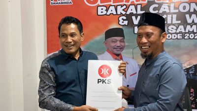 Kembalikan Formulir ke PKS, Agus Tri Susanto Mantap Maju Bacalon Wakil Wali Kota Samarinda