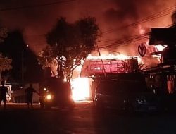 Kebakaran Hanguskan Ruko dan Kontrakan di Kariangau, Diduga Akibat Arus Pendek Listrik
