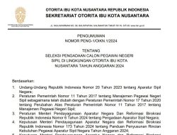Otorita IKN Buka Penerimaan CPNS 2024, Ada 600 Formasi Tersedia untuk WNI, Berikut Syaratnya