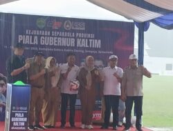 Dispora Kaltim Gelar Turnamen Sepak Bola Piala Gubernur untuk Mencetak Bintang Muda U-13 dan U-15