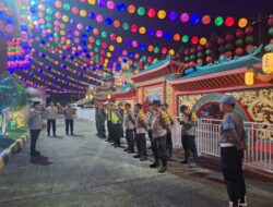 Malam Imlek di Samarinda Dijaga Ketat Personel Polisi dari Gabungan Polsek, Pastikan Situasi Aman dan Kondusif