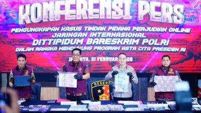 Bareskrim Polri Bongkar Jaringan Judi Online Internasional 1XBET, Amankan 9 Tersangka dan Uang Rp11,9 Miliar