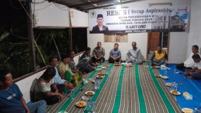 Kegiatan reses anggota DPRD PPU, Haryono yang digelar di Desa Giripurwa.