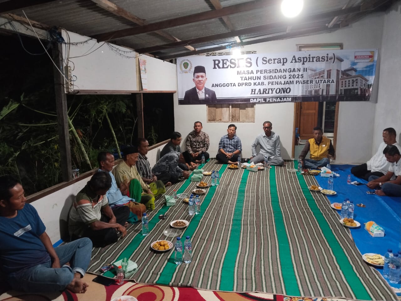 Kegiatan reses anggota DPRD PPU, Haryono yang digelar di Desa Giripurwa.