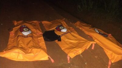 Tiga jenazah anggota kepolisian yang tewas saat menggerebek lokasi judi sabung ayam, Senin (17/3/2025).(DOK. Kepolisian)