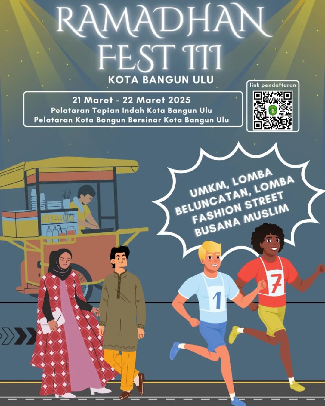 Pemerintah Desa Kota Bangun Ulu menghadirkan nuansa baru Ramadan melalui gelaran Fashion Street Busana Muslim Ramadan. (Ist)