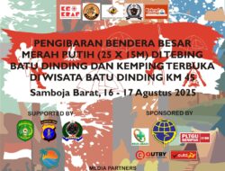 Camping Merah Putih di Puncak Batu Dinding Meriahkan Kemerdekaan RI ke-80