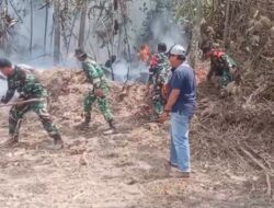Api Kepung Lahan Sawit dan Gambut Muara Muntai, Tim Gabungan Turun Tangan