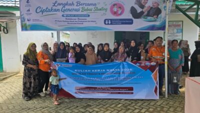 Anak KKN Ikut Hadapi Persoalan Stunting di Kuranji, 35 Balita Terindikasi